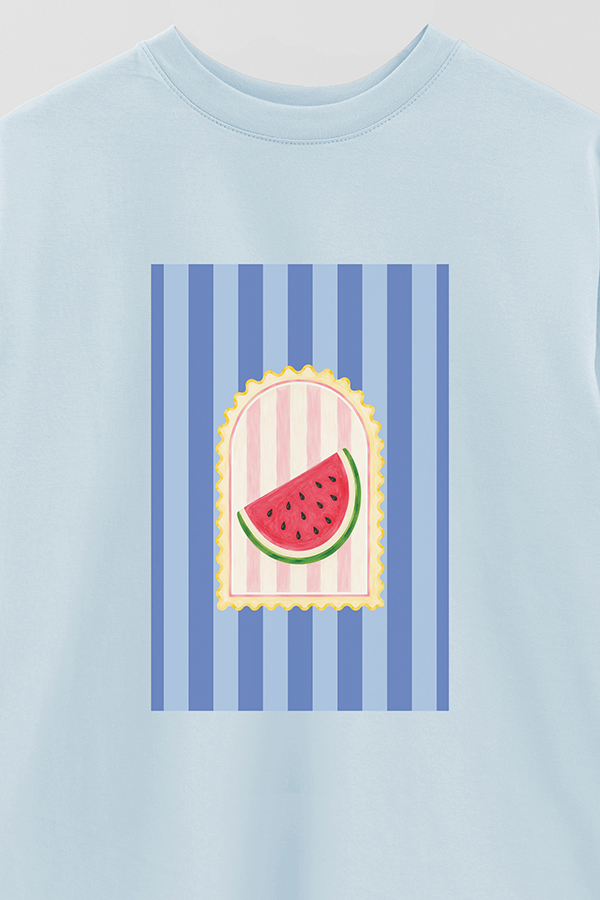REMERA OVER ESTAMPADA ST WATERMELON