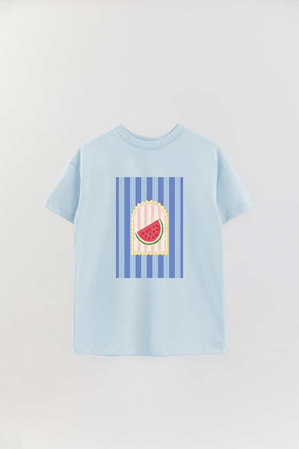 REMERA OVER ESTAMPADA ST WATERMELON