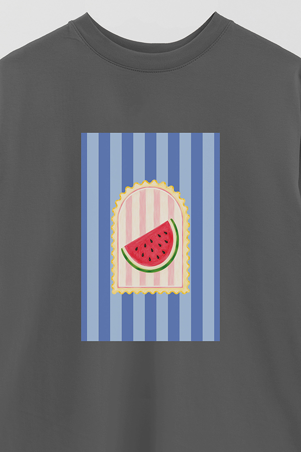 REMERA OVER ESTAMPADA ST WATERMELON