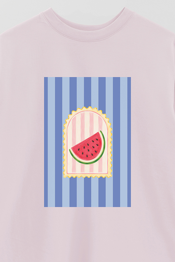 REMERA OVER ESTAMPADA ST WATERMELON