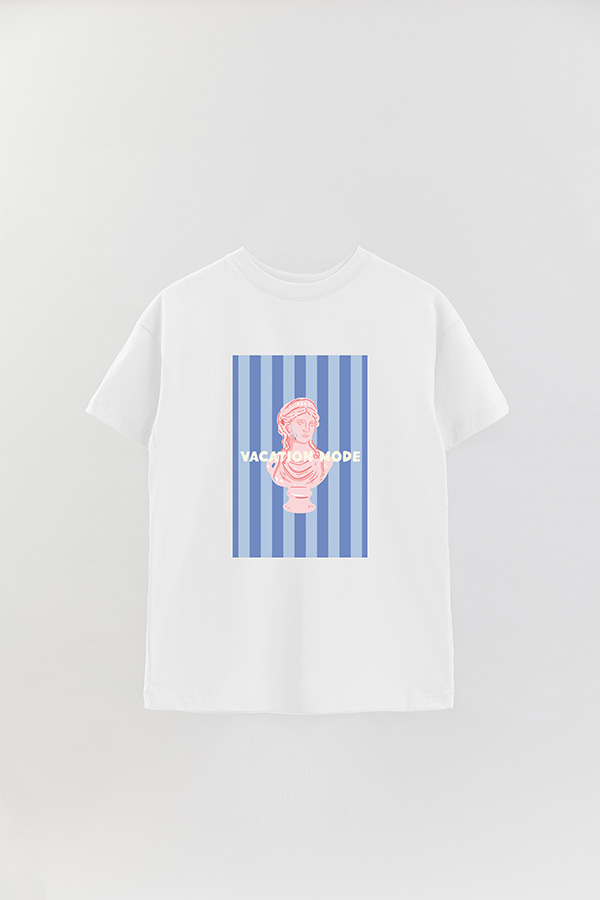 REMERA OVER ESTAMPADA ST VACATION MODE