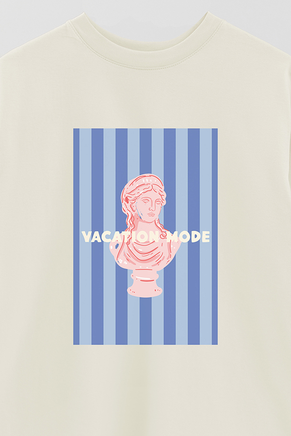 REMERA OVER ESTAMPADA ST VACATION MODE