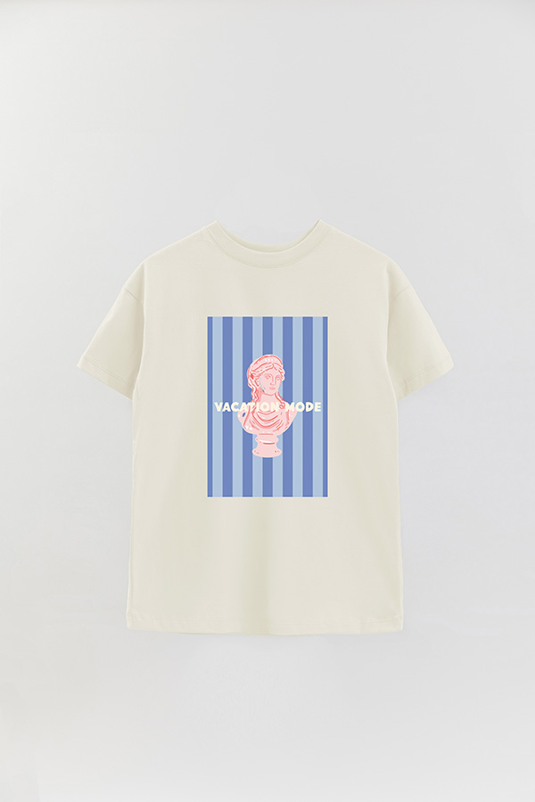 REMERA OVER ESTAMPADA ST VACATION MODE