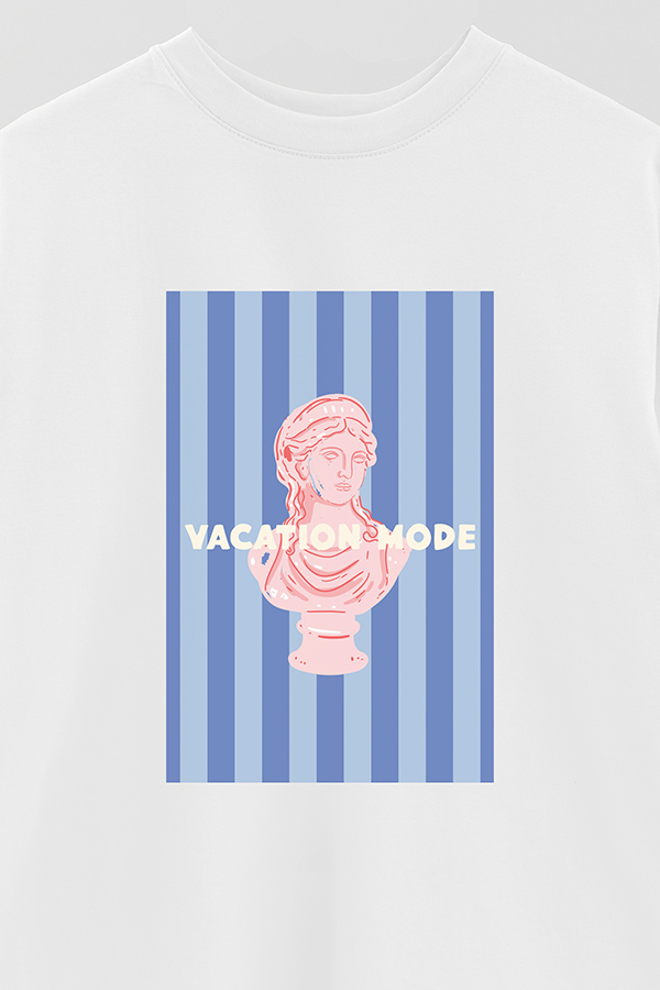 REMERA OVER ESTAMPADA ST VACATION MODE