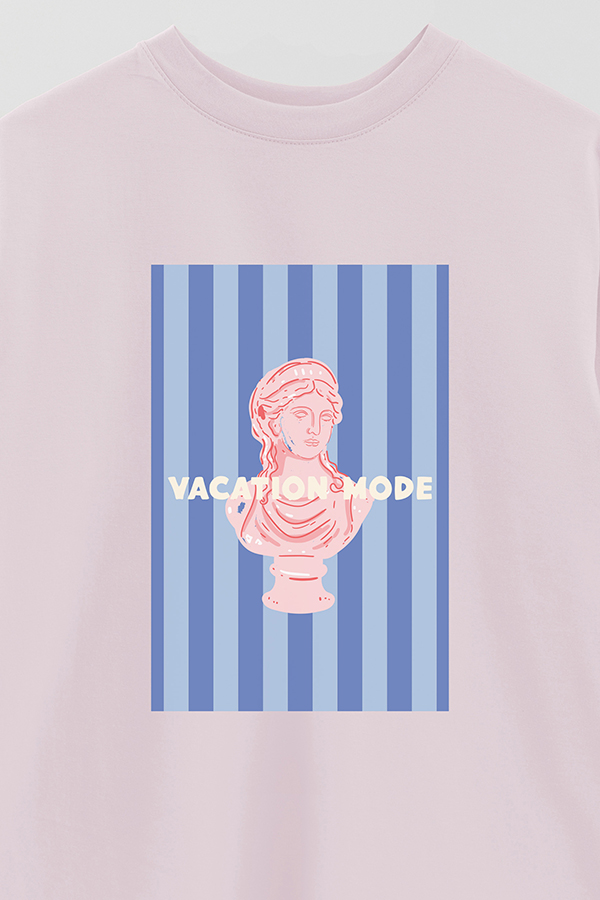 REMERA OVER ESTAMPADA ST VACATION MODE