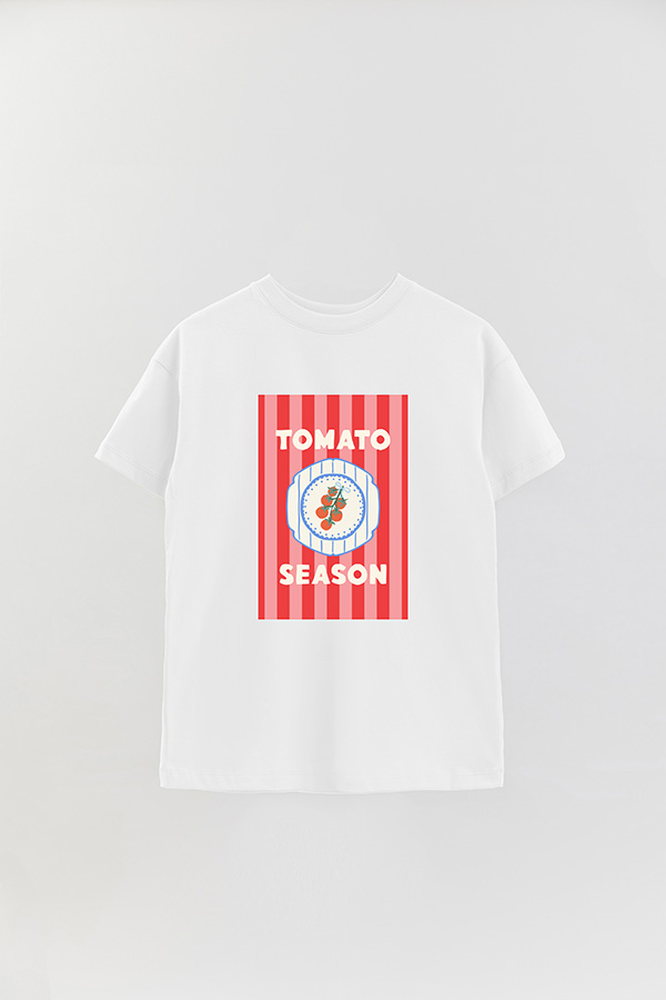 REMERA OVER ESTAMPADA ST TOMATO SEASON