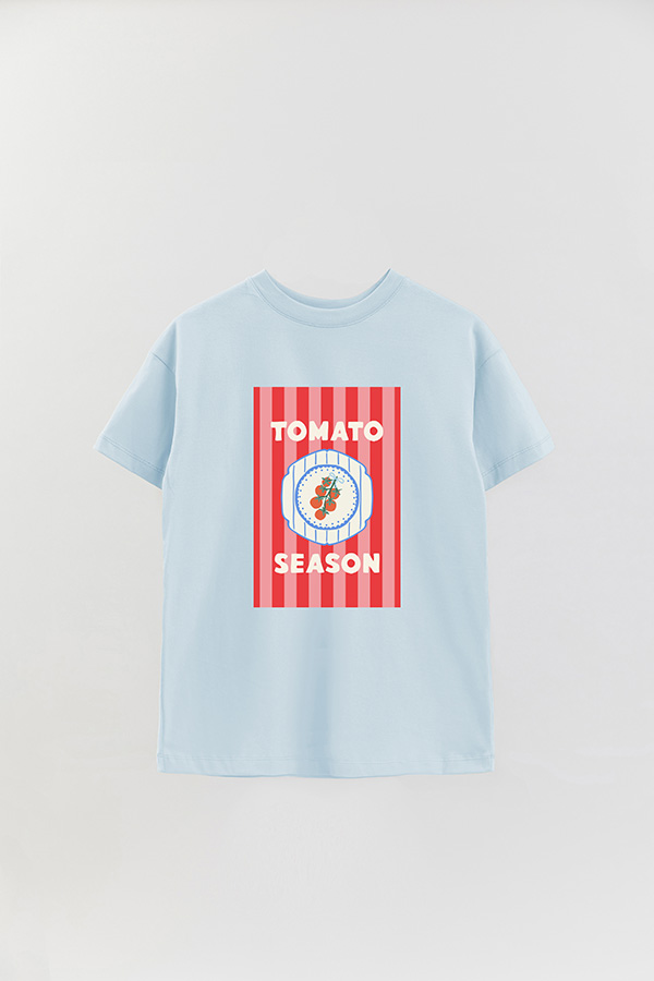 REMERA OVER ESTAMPADA ST TOMATO SEASON