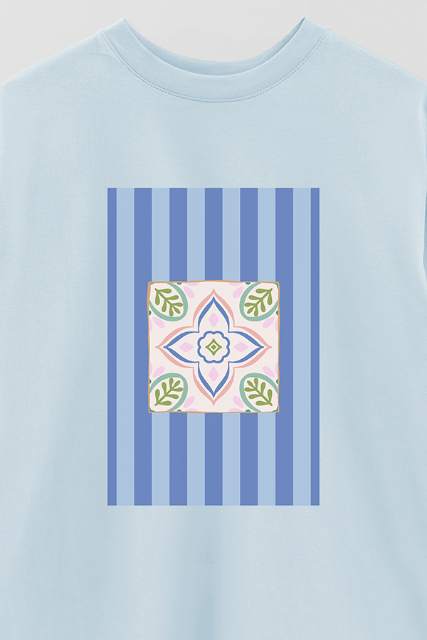 REMERA OVER ESTAMPADA ST TILE