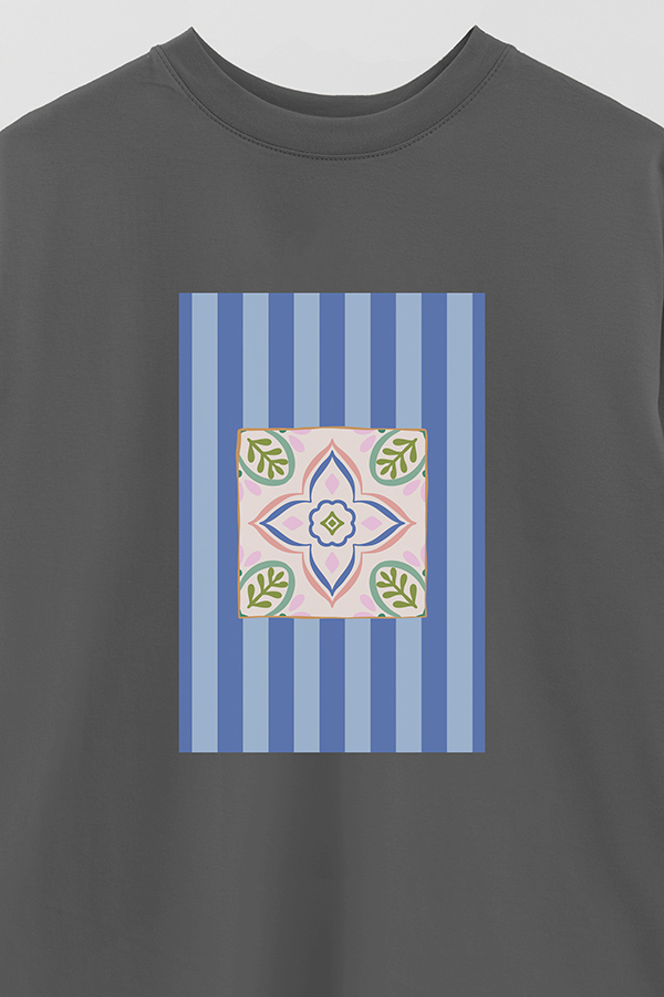 REMERA OVER ESTAMPADA ST TILE