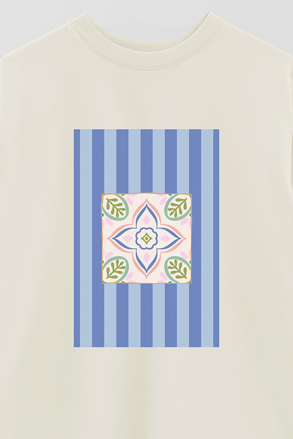 REMERA OVER ESTAMPADA ST TILE