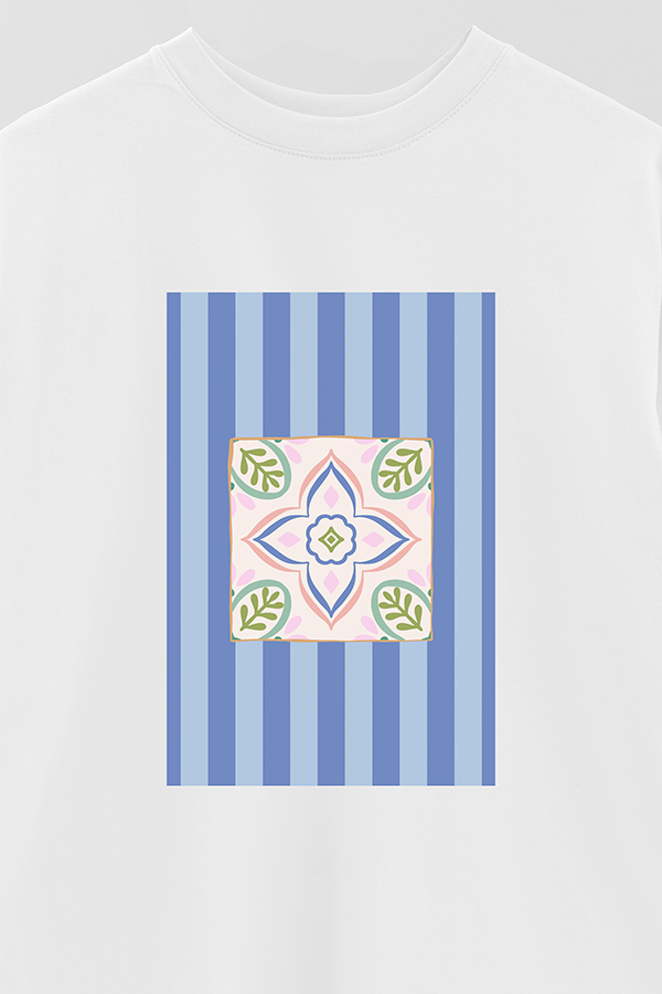 REMERA OVER ESTAMPADA ST TILE
