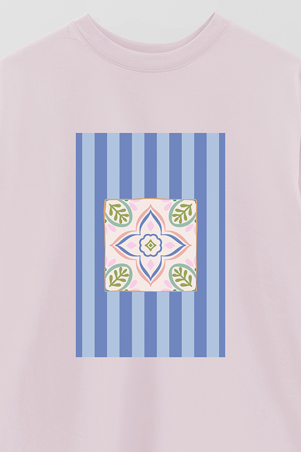 REMERA OVER ESTAMPADA ST TILE