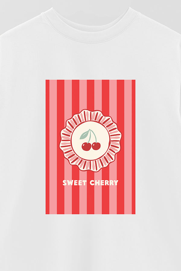 REMERA OVER ESTAMPADA ST SWEET CHERRY