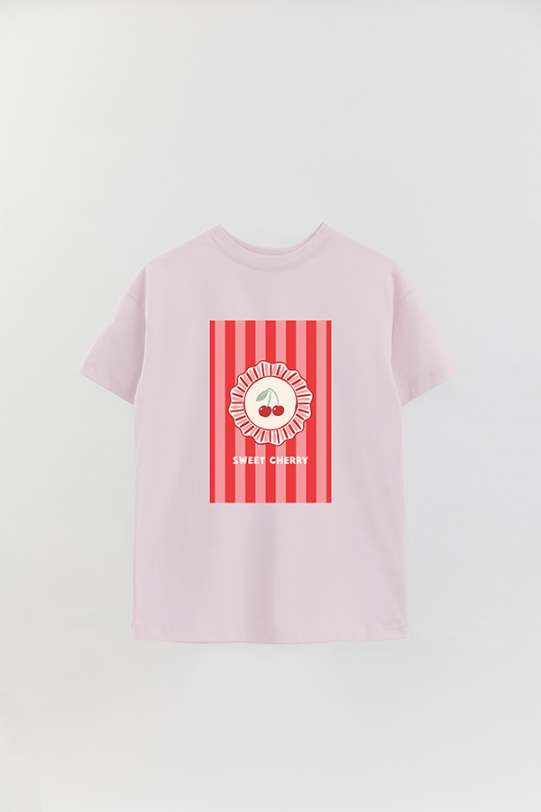 REMERA OVER ESTAMPADA ST SWEET CHERRY