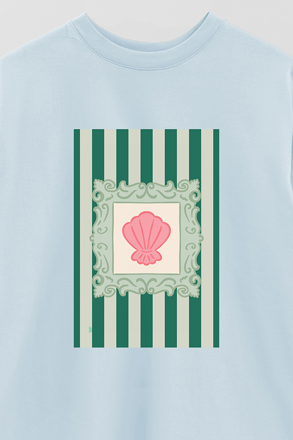 REMERA OVER ESTAMPADA ST SHELL FRAME