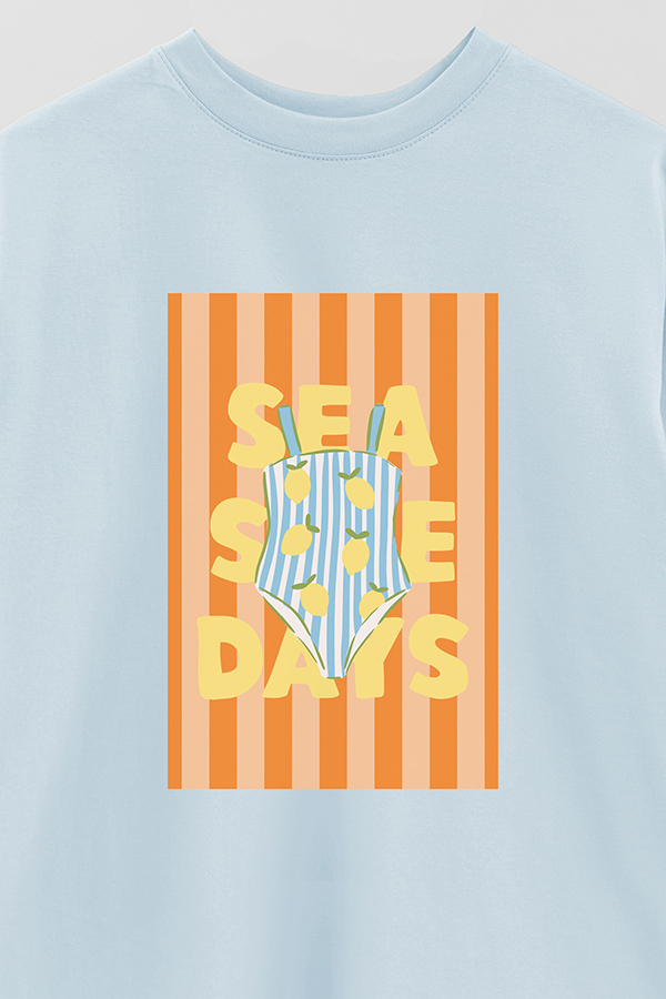 REMERA OVER ESTAMPADA ST SEASIDE DAYS