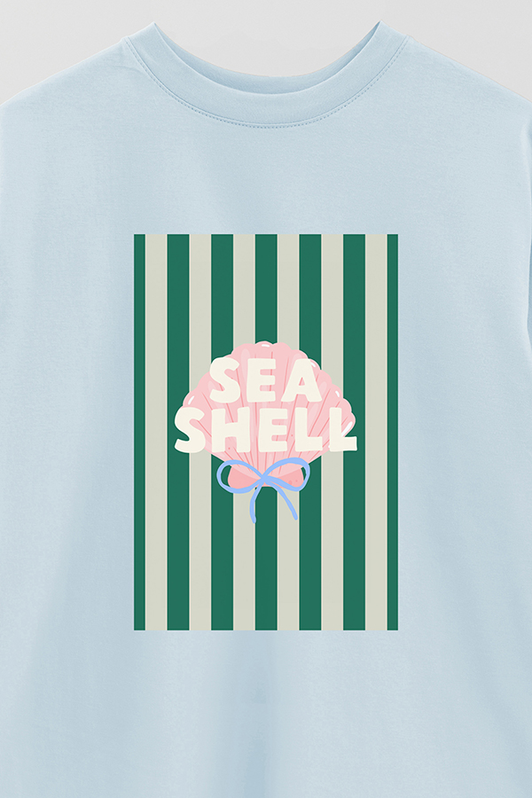 REMERA OVER ESTAMPADA ST SEA SHELL