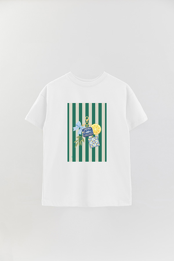 REMERA OVER ESTAMPADA ST SARDINES CHAIN