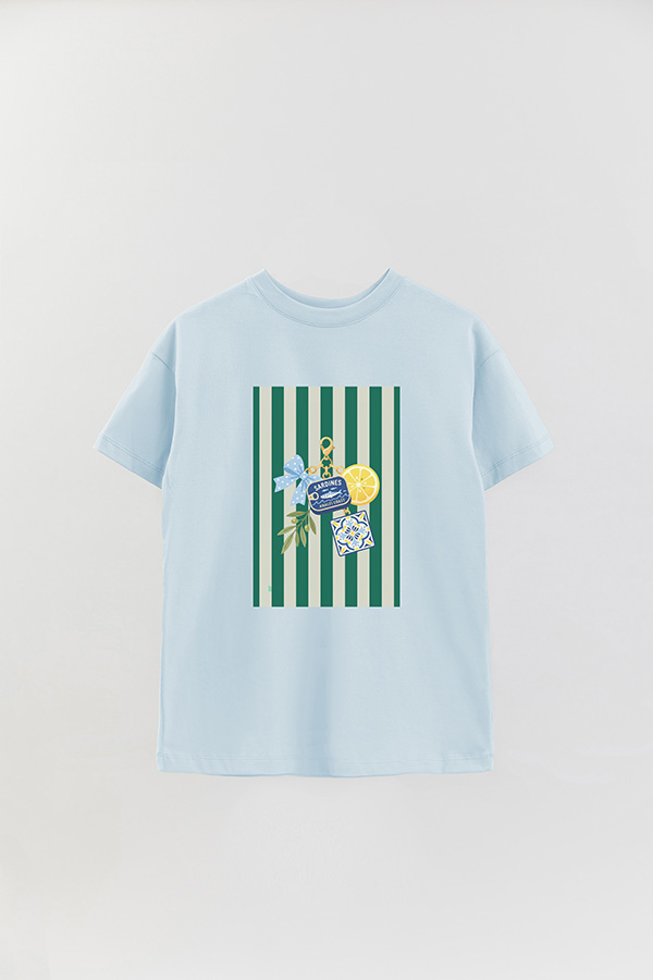 REMERA OVER ESTAMPADA ST SARDINES CHAIN