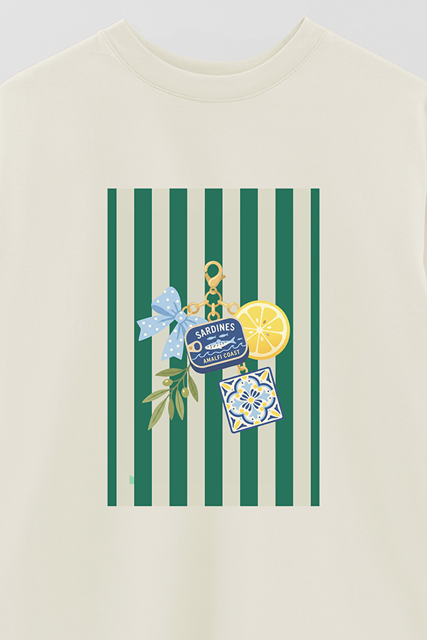 REMERA OVER ESTAMPADA ST SARDINES CHAIN