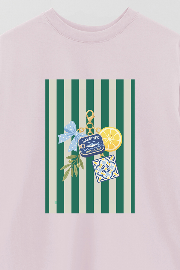 REMERA OVER ESTAMPADA ST SARDINES CHAIN