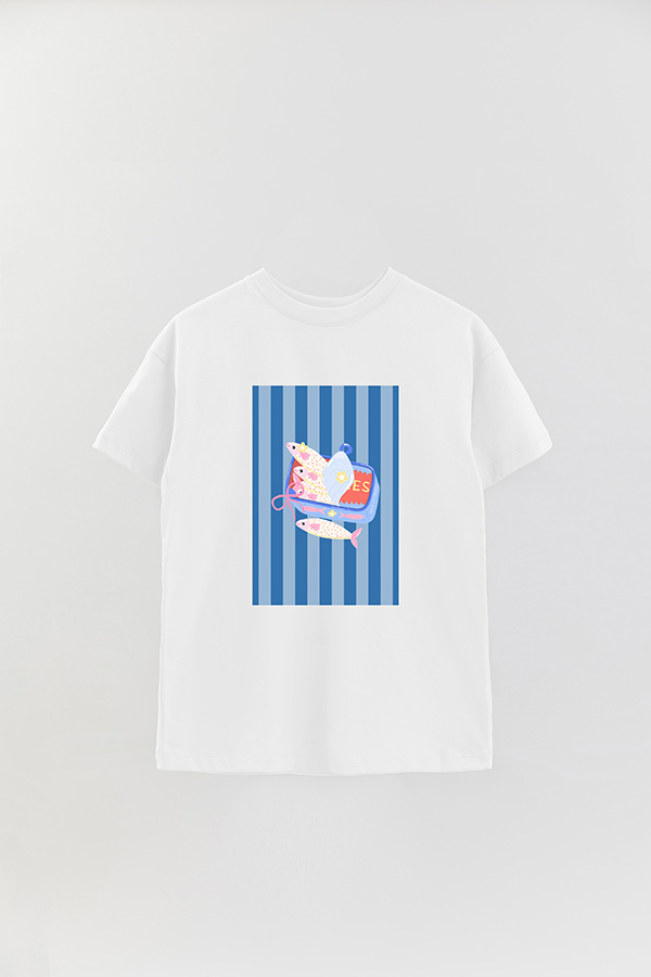 REMERA OVER ESTAMPADA ST SARDINES CAN