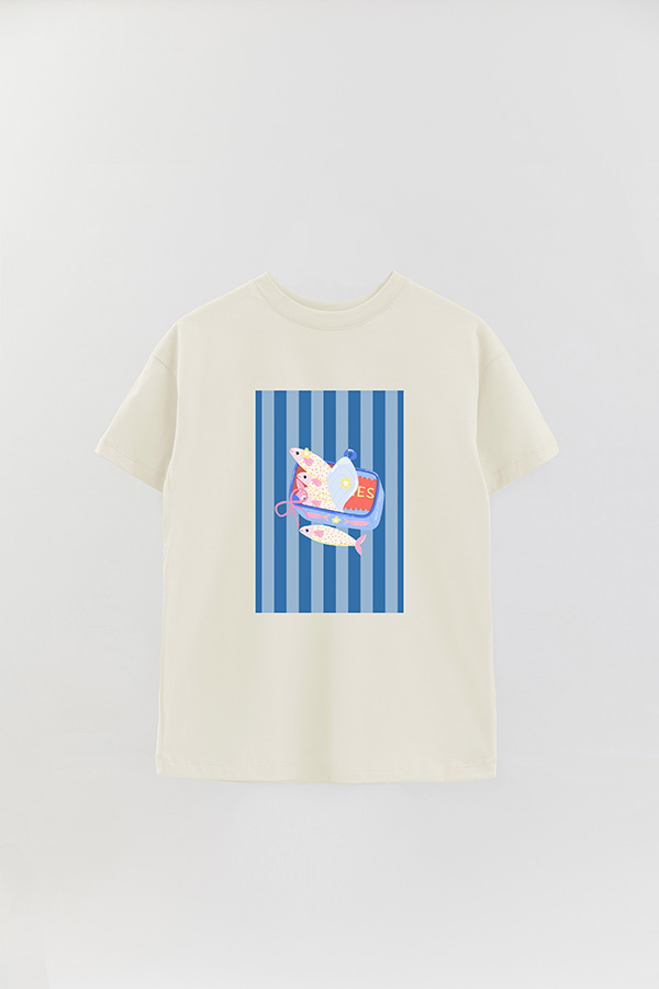 REMERA OVER ESTAMPADA ST SARDINES CAN