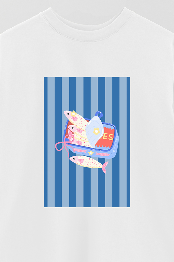 REMERA OVER ESTAMPADA ST SARDINES CAN