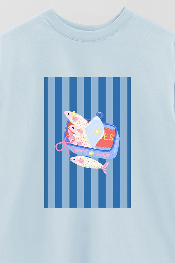 REMERA OVER ESTAMPADA ST SARDINES CAN