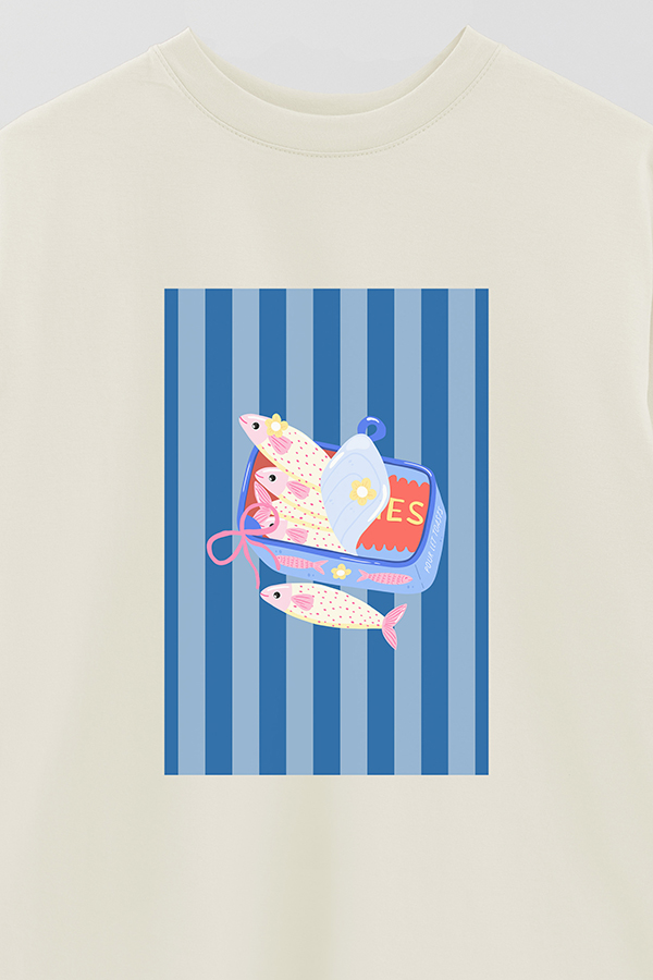 REMERA OVER ESTAMPADA ST SARDINES CAN