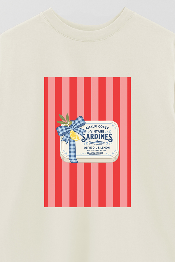 REMERA OVER ESTAMPADA ST SARDINES BOW