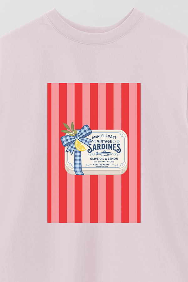 REMERA OVER ESTAMPADA ST SARDINES BOW