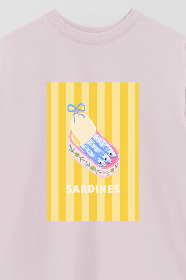 REMERA OVER ESTAMPADA ST SARDINES