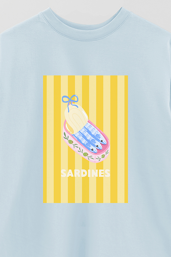 REMERA OVER ESTAMPADA ST SARDINES