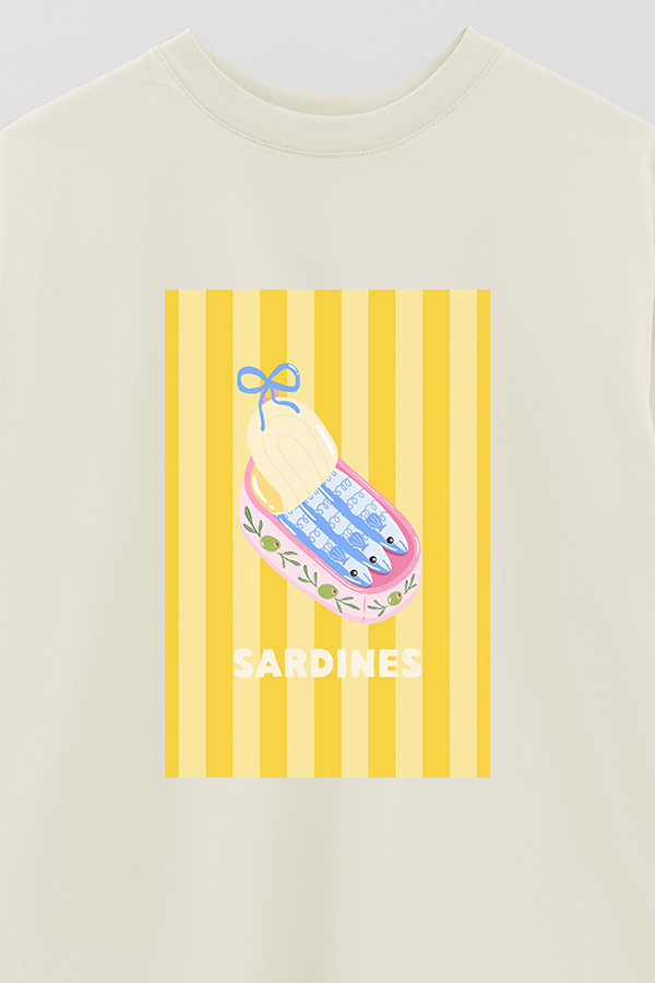 REMERA OVER ESTAMPADA ST SARDINES