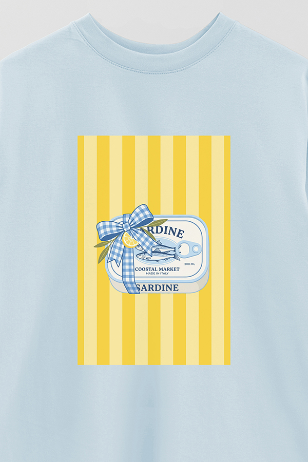 REMERA OVER ESTAMPADA ST SARDINE GIFT