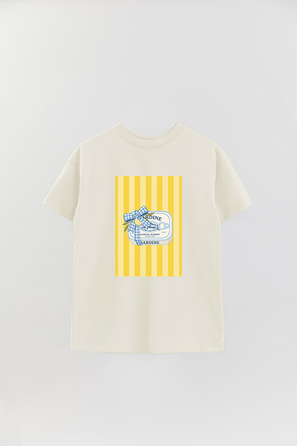 REMERA OVER ESTAMPADA ST SARDINE GIFT