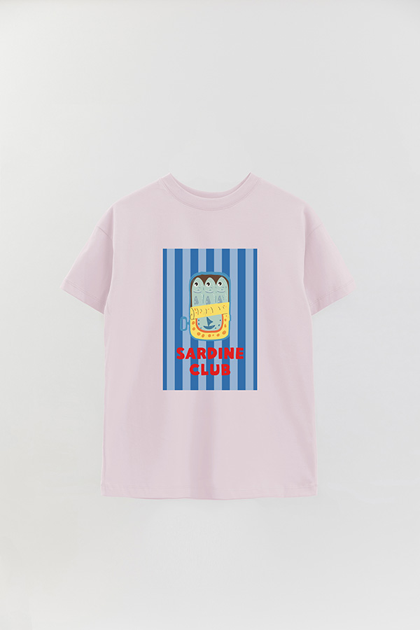 REMERA OVER ESTAMPADA ST SARDINE CLUB