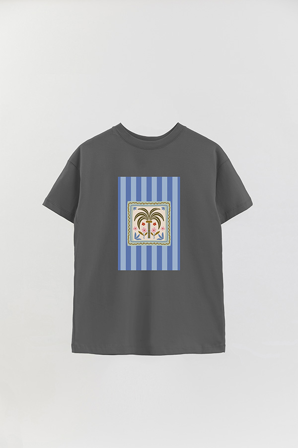 REMERA OVER ESTAMPADA ST PALM