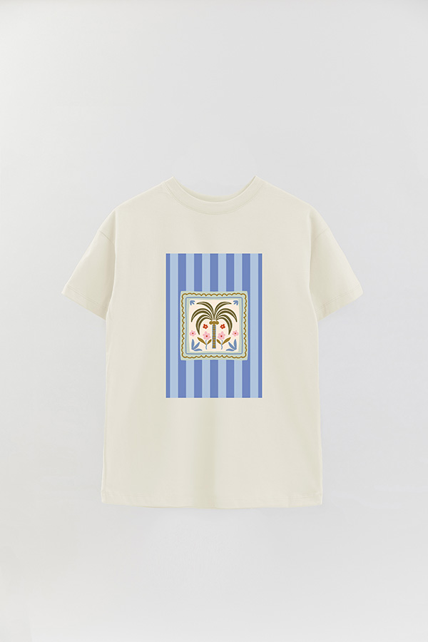REMERA OVER ESTAMPADA ST PALM