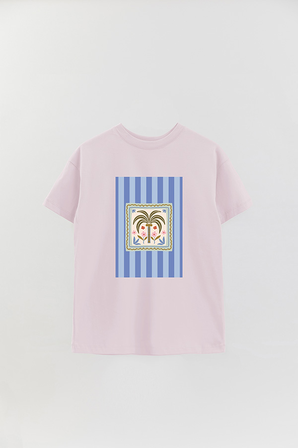 REMERA OVER ESTAMPADA ST PALM