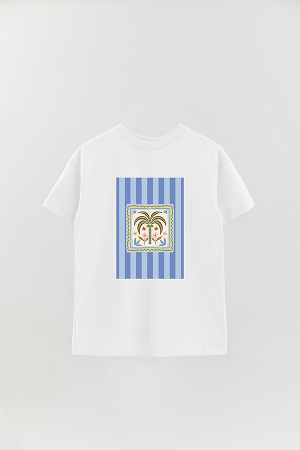 REMERA OVER ESTAMPADA ST PALM