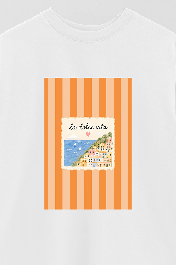 REMERA OVER ESTAMPADA ST DOLCE VITA