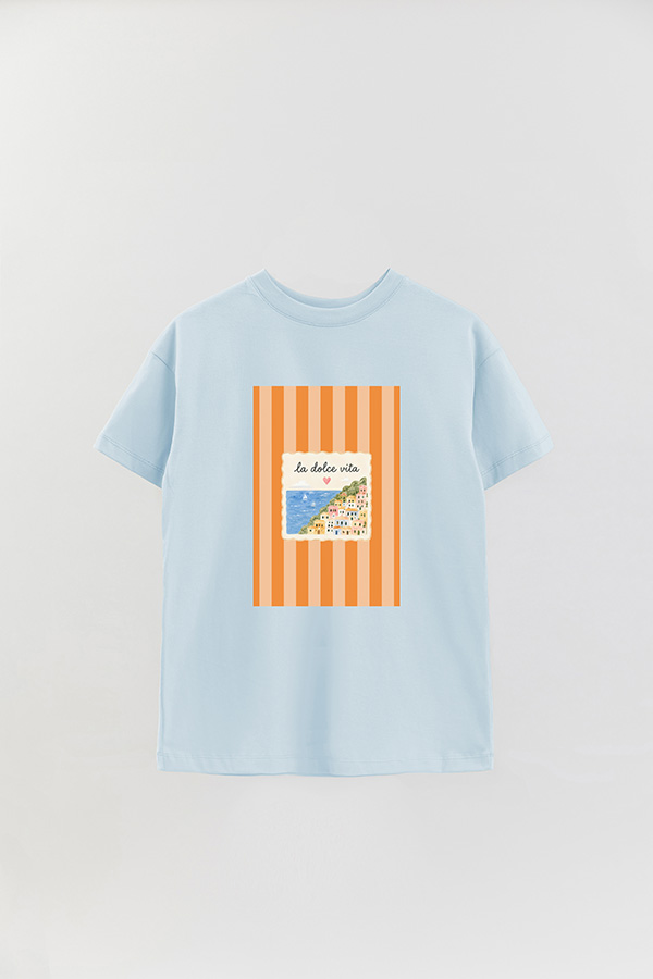 REMERA OVER ESTAMPADA ST DOLCE VITA