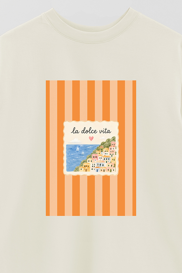 REMERA OVER ESTAMPADA ST DOLCE VITA