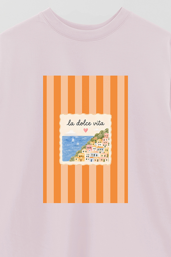 REMERA OVER ESTAMPADA ST DOLCE VITA