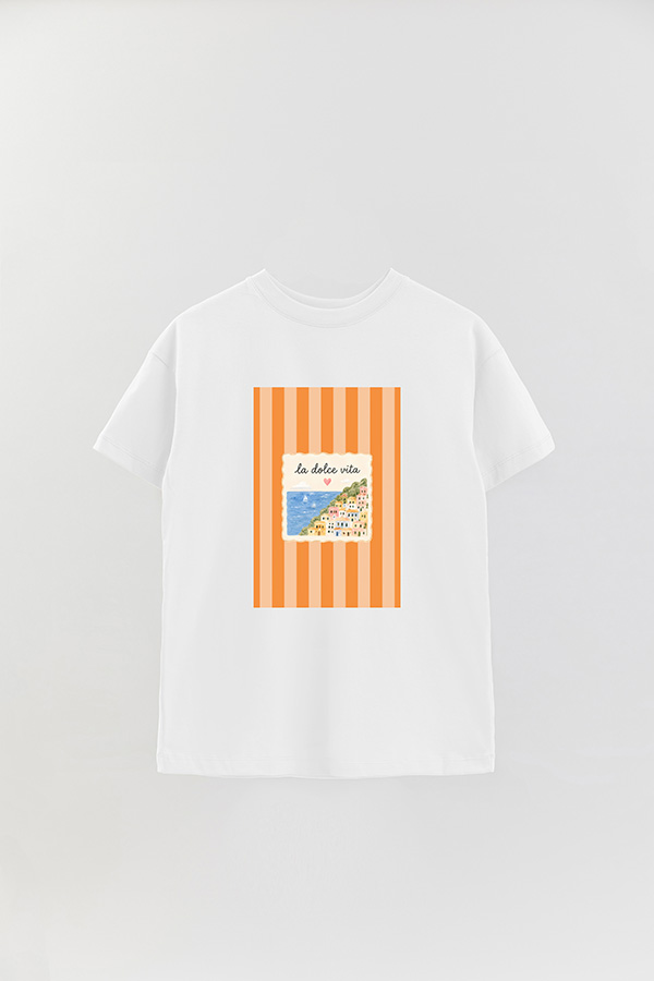 REMERA OVER ESTAMPADA ST DOLCE VITA