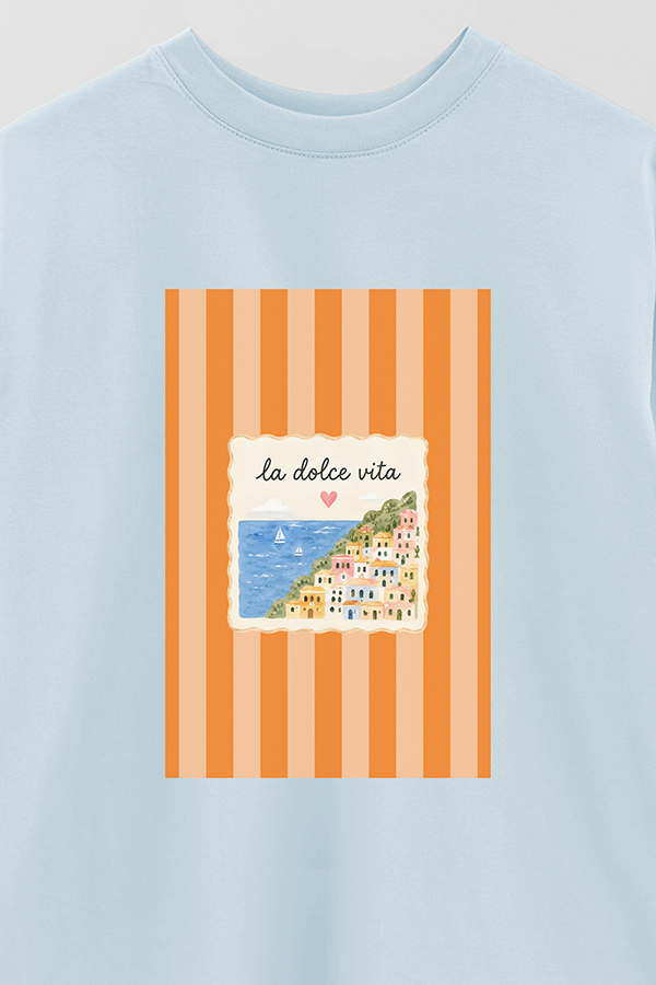REMERA OVER ESTAMPADA ST DOLCE VITA