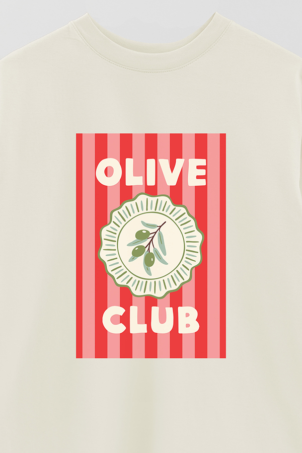 REMERA OVER ESTAMPADA ST OLIVE CLUB