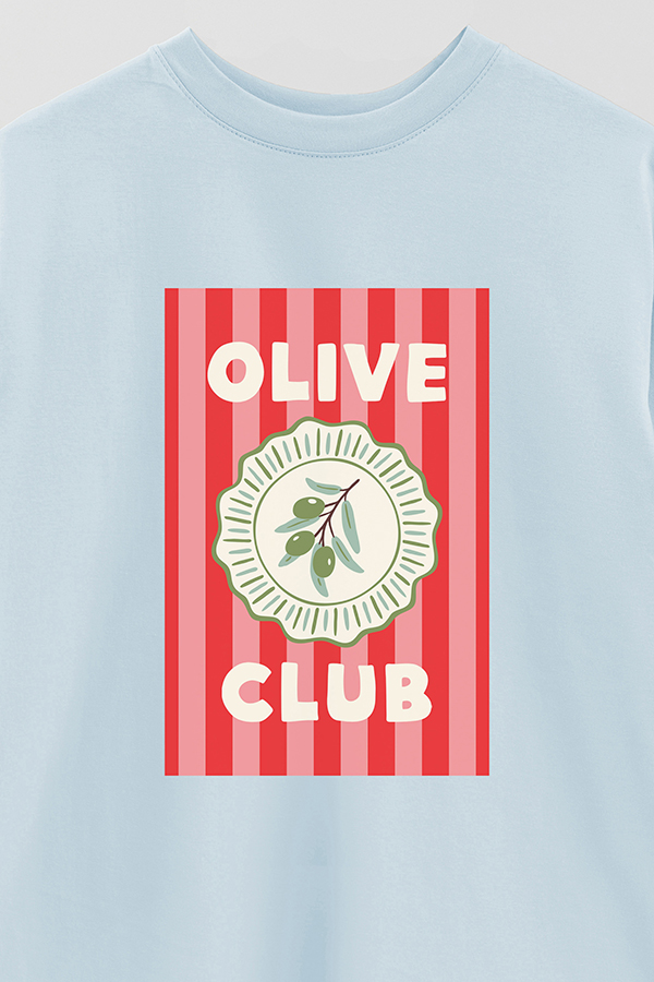REMERA OVER ESTAMPADA ST OLIVE CLUB